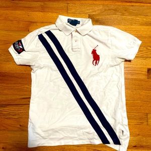 Vtg polo Ralph Lauren US Open collard shirt